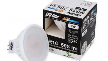 LED spuldze 7W, 595lm, 2700K, MR16, Keramika