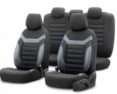 Auto  sēdekļu  pārvalki  OTOM  INDIVIDUAL 203 BLACK/BLUE 3-ZIP