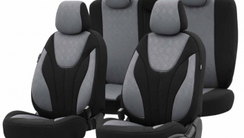 Auto  sēdekļu  pārvalki  OTOM RUBY 1202 GREY/BLACK 3-ZIP