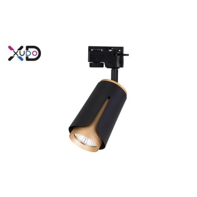 XD-IK252B  sliedes  1-fāzes  GU10  melns+zelts  lampa