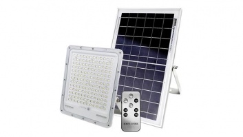 Hibrīdais  saules + 220V  LED  prožektors  200W  IP65