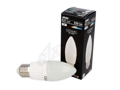 LED spuldze 7W, 630lm, 4000K, C37, keramika