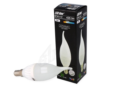 LED spuldze 5W, 425lm, 4000K, F37, keramika