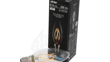 LED spuldze 4W, 488lm, 2700K, C35, Filament