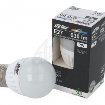 LED spuldze 7W, 630lm, 4000K, G45, Keramika