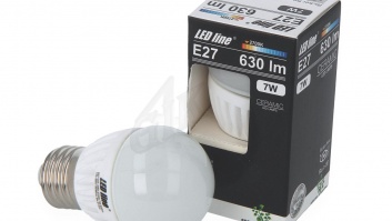 LED spuldze 7W, 630lm, 2700K, G45, Keramika