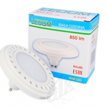 LED spuldze 9W, 850lm, 4000K, ES111, Balta