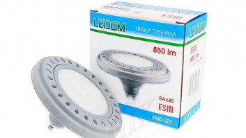 LED spuldze 9W, 850lm, 4000K, ES111, Pelēka