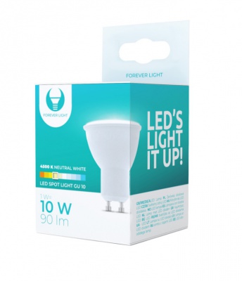 LED spuldze 1W, 90lm, 4500K, GU10