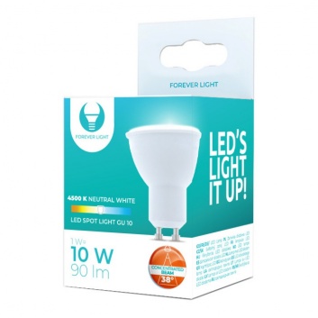 LED  GU10  1w  90Lm  4500K  38*  spuldze