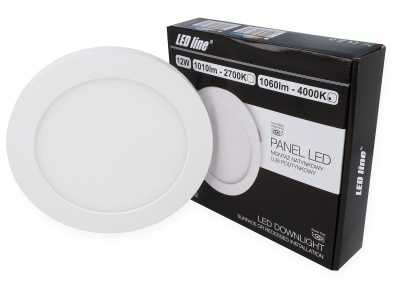 LED panelis EasyFIX 12W, 1060lm, 4000K, ⌀160, apaļš