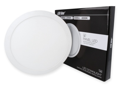 LED paneli EasyFIX 24W, 2200lm, 2700K, ⌀290mm, apaļš