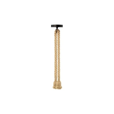 Griestu  lampa  2x E27  Rope , 120cm ,  melna+virve