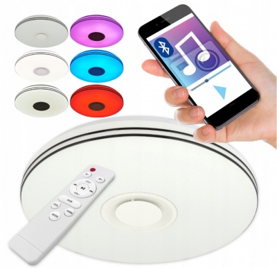 LED  griestu  lampa  Nevada  72W  500mm  RGBW  CCT  Speaker  Remote