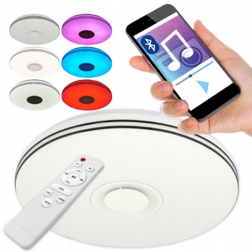 LED  griestu  lampa  Nevada  72W  500mm  RGBW  CCT  Speaker  Remote