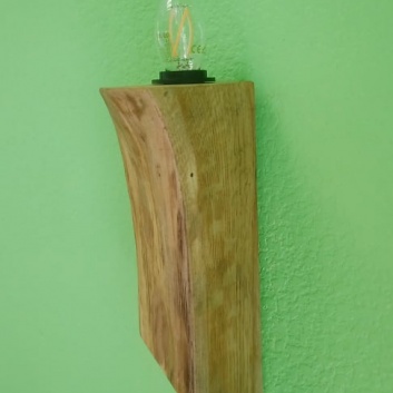 HM3 1x14 koka  sienas  lampa ar E14 patronu,vadu,slēdzi,kontaktdakšu