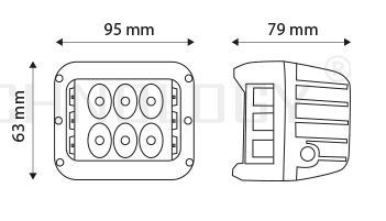 TT13209  led  darba  lukturu  komplekts 2x27w