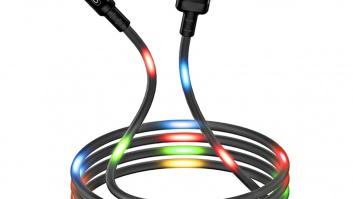 Vads  NB108 USB - Lightning 1,0 m ar LED RGB apgaismojumu