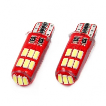 T10 (W5W)  led  auto  spuldzes  silikonā 2gab.