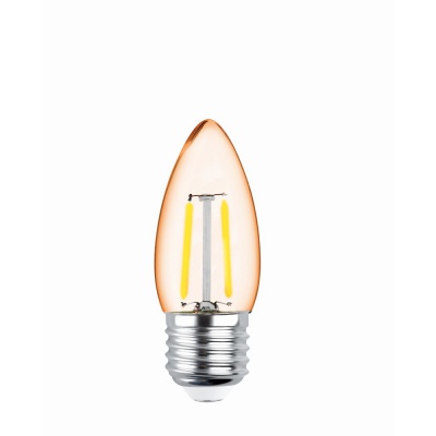 E27  2w  led  filament  spuldze  gold