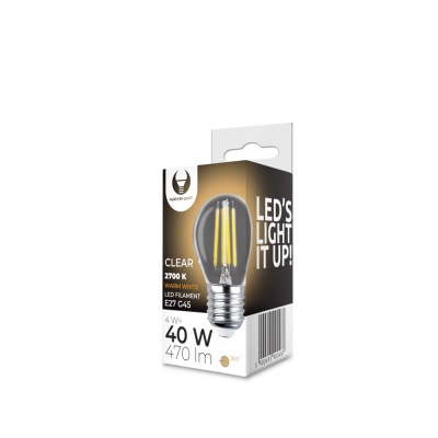 E27  4w  led  filament  spuldze  caurspīdīga