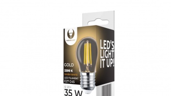 E27  4w  led  filament  spuldze  gold