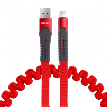 Vads USB-USB Lighting  1,2m  sarkans