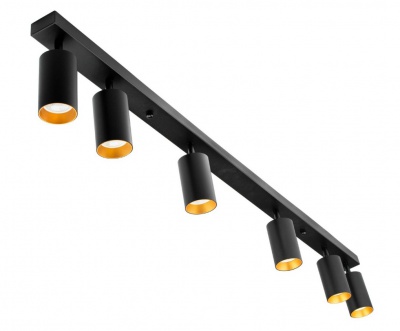 Griestu  lampa  ERIS GOLD  6xGU10 Black-Gold