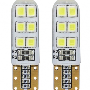 LED  Standarta  T10  W5W  12xSMD  2835  12V  Silca  autospuldzes (2gab)