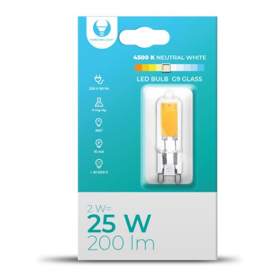 LED  spuldze  G9  2W  230V  4500K  200lm