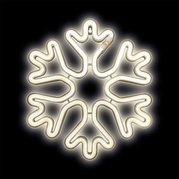 Neona  LED  ZIEMASSVĒTKU  SNIEGPĀRSLA  balta  Baterijas + USB  FLNE20