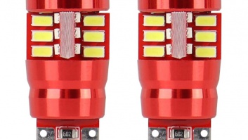 Autospuldzes  LED  CANBUS  27SMD  3014  T10e  (W5W) Balta 12V/24V (2gab)