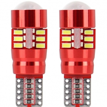 Autospuldzes  LED  CANBUS  27SMD  3014  T10e  (W5W) Balta 12V/24V (2gab)