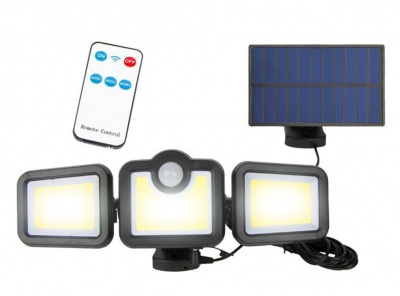Solārais  LED   prožektors  LTC  108LED  SMD  300lm  IP65  2400mAh + RC