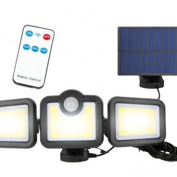 Solārais  LED   prožektors  LTC  108LED  SMD  300lm  IP65  2400mAh + RC