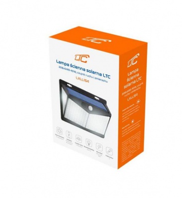 Solārais  LED  gaismeklis  208 LED -SMD- 600lm- PIR- IP65 1800mAh