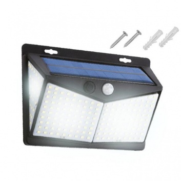 Solārais  LED  gaismeklis  208 LED -SMD- 600lm- PIR- IP65 1800mAh