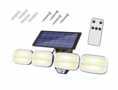 Solārais  LED   prožektors  LTC  8 LED  COB  800lm  PIR  IP65  4800mAh