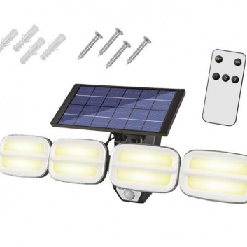 Solārais  LED   prožektors  LTC  8 LED  COB  800lm  PIR  IP65  4800mAh