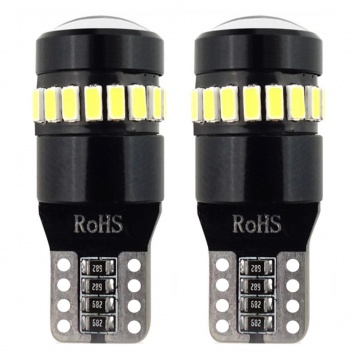Auto  spuldzes  LED  CANBUS  18SMD  3014 + 1SMD  1SMD  T10  W5W  Balts  12V/24V