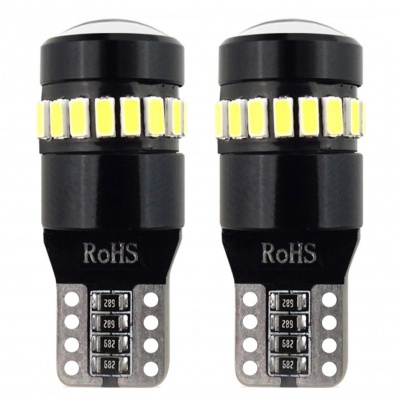 Auto  spuldzes  LED  CANBUS  18SMD  3014 + 1SMD  1SMD  T10  W5W  Balts  12V/24V