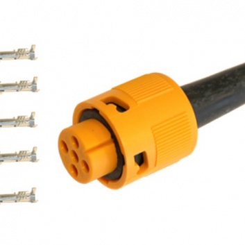 Štekers  aizmugures  lukturiem  dzeltens  5 PIN