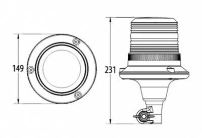 LED  bākuguns  1603-415003  masta