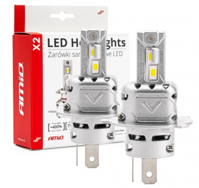 LED  autospuldzes  H4 X2 Series  Amio (2Gab)