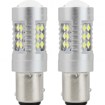 LED  autospuldze   CANBUS  3030  24SMD  1157  BAY15D  P21/5W  White  12V/24V