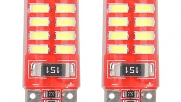 LED  autospuldze   CANBUS  24SMD  3014  T10e  (W5W)  SILCA  White  12V