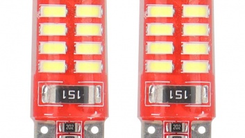 LED  autospuldze   CANBUS  24SMD  3014  T10e  (W5W)  SILCA  White  12V