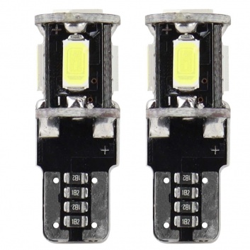 AMIO  LED  CANBUS  5SMD  5730  T10  (W5W)  White  auto spuldzes  (2gab)