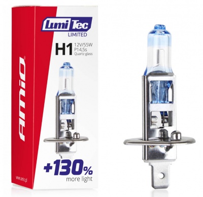 Halogen  spuldze  H1  12V  55W  LumiTec  LIMITED  +130%  02130