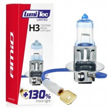 Halogen  spuldze   H3 12V 55W LumiTec LIMITED +130%   02131